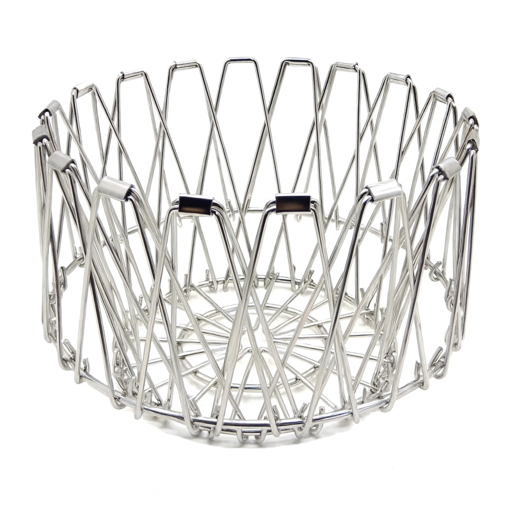 Multipurpose Steel Foldable Fruit Basket/Vegetable Basket Stand for Kitchen/Dining Table/Home(8 Shapes)